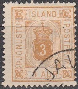 Iceland #O4  F-VF Used CV $82.5  (A16009)