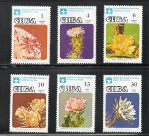 Cuba MNH 2188-91 C281-2 Cactus Flowers 1978