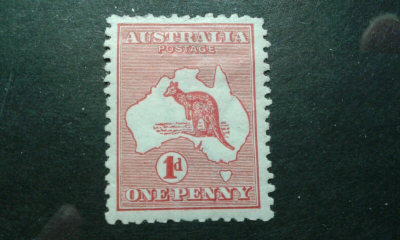 Australia #2 mint hinged wmk 8 die I e202.6658