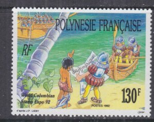 FRENCH POLYNESIA, 1992 Columbian Stamp Expo 130f., mnh.