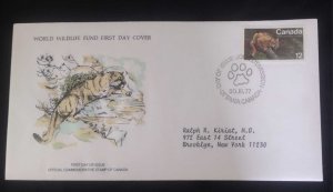 EL)1977 CANADA, WORLD WILDLIFE FUND, WWF, FAUNA IN DANGER OF EXTINCTION, PUMA, C