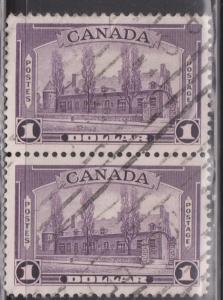 CANADA Scott # 245 Used - Chateau de Ramesay Pair