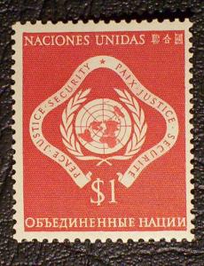 United Nations - New York Scott #11 mnh