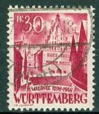 Germany - French Occupation - Wurttemberg - Scott 8N23