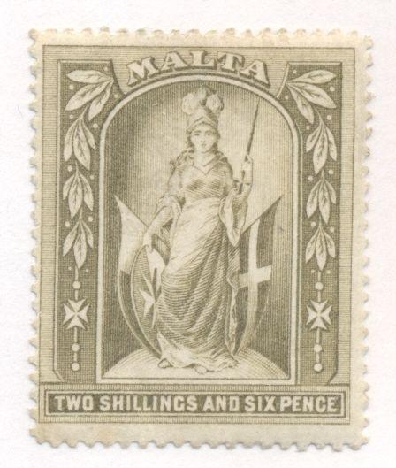 MALTA #17 Mint Hinged, Scott $47.50