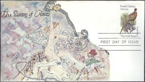 #1993 South Dakota Birds - Flowers Great Picture FDC