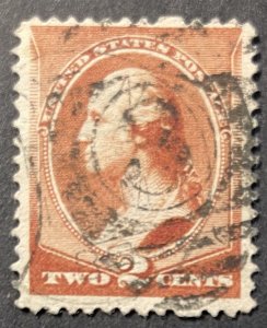 US #210 Used F/VF 2c Washington 1883 [G24.5.1]