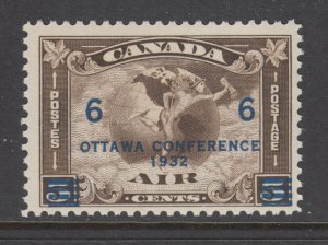 Canada Sc C4 MNH. 1932 6c on 5c olive brown Ottawa Conference, fresh, F-VF