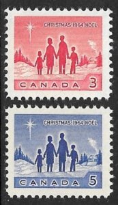 CANADA 1964 CHRISTMAS Set Sc 434-435 MNH