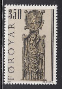 Faroe Islands Scott #104 MNH 350o Pew Gable