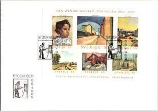 Sweden, Worldwide First Day Cover, Art