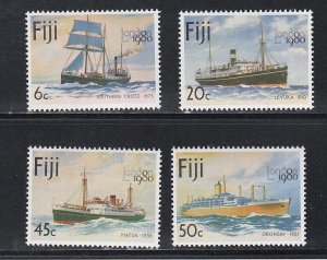 Fiji # 426-429, Ships, Mint NH, 1/2 Cat.
