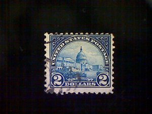 Stamps, United States, Scott #572, used(o), 1923, U.S. Capitol Building