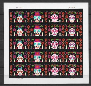 Scott #5643c IMPERFORATE (NO DIE-CUT) Day of the Dead Pane of 20, MNH