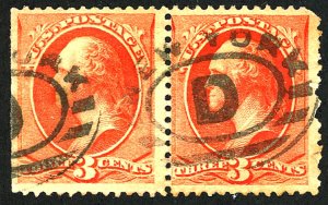 U.S. #214 USED PAIR