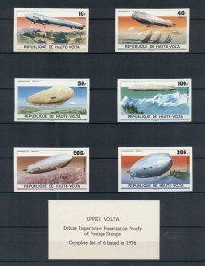 ZEPPELIN PRESENTATION PROOF SETS: Liberia Congo Volta Niger Mauritania Ivory+++