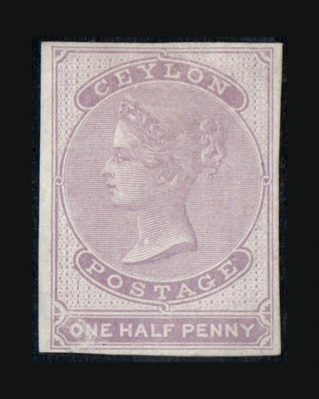 VINTAGE: CEYLON 1858 POG MHR SCOTT #14 $290 LOT #9229