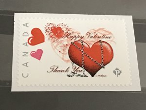 Canada Post Picture Postage * Happy Valentine Thank You Love*  *P* denomination