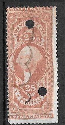 USA R49c, 25c Protest, used, AVG