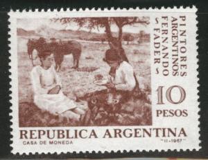 Argentina Scott 831 MNH** Fader ART stamp 1961