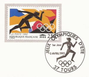 1992 France - FD Card Sc 2284 - Summer Olympics, Barcelona