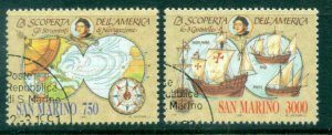 San Marino 1991 Discovery of America 500th Anniv. CTO