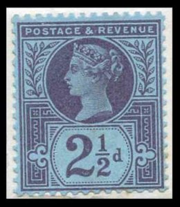 2 1/2d Jubilee on Original piece from the Stamp Committee Book SUPERB COLOUR 