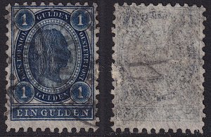 Austria - 1890 - Scott #62 - used - Franz Josef - line perf 10 1/2