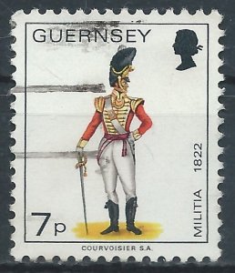 Guernsey 1974 - 7p Militia - SG107a used