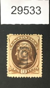 MOMEN: US STAMPS # 161 USED LOT #29533