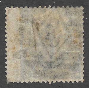 Doyle's_Stamps: Sound 1867 Blue Victorian 2 Shilling Scott #55   cv: $200