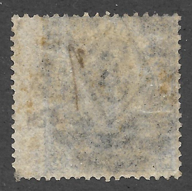 Doyle's_Stamps: Sound 1867 Blue Victorian 2 Shilling Scott #55   cv: $200