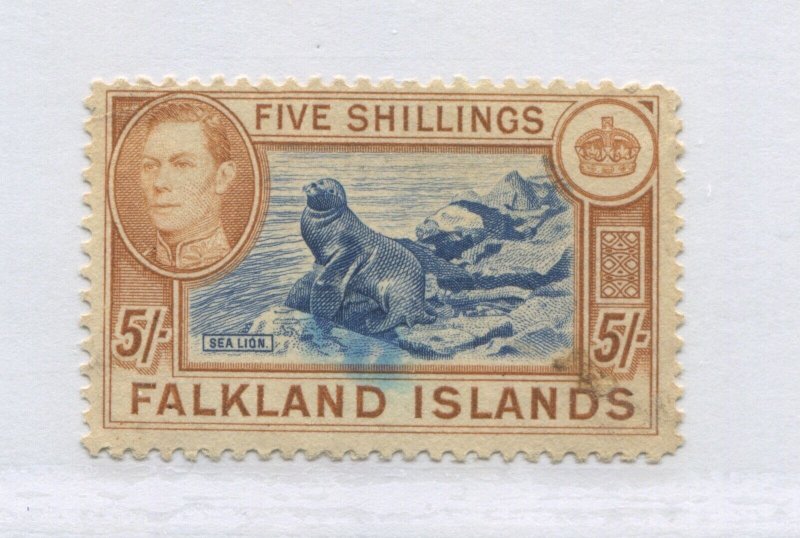 Falklands KGVI 5/ used