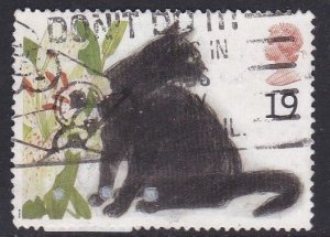 G.B. 1995  - Cats Sophie - Black Cat - 19p -  used