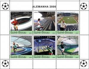 GUINEA BISSAU 2004 SHEET WORLD CUP GERMANY FOOTBALL SOCCER SPORTS