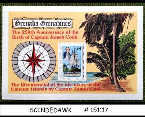 GRENADA GRENADINES - 1978 250th Anniversary of the birth of JAMES COOK M/S MNH