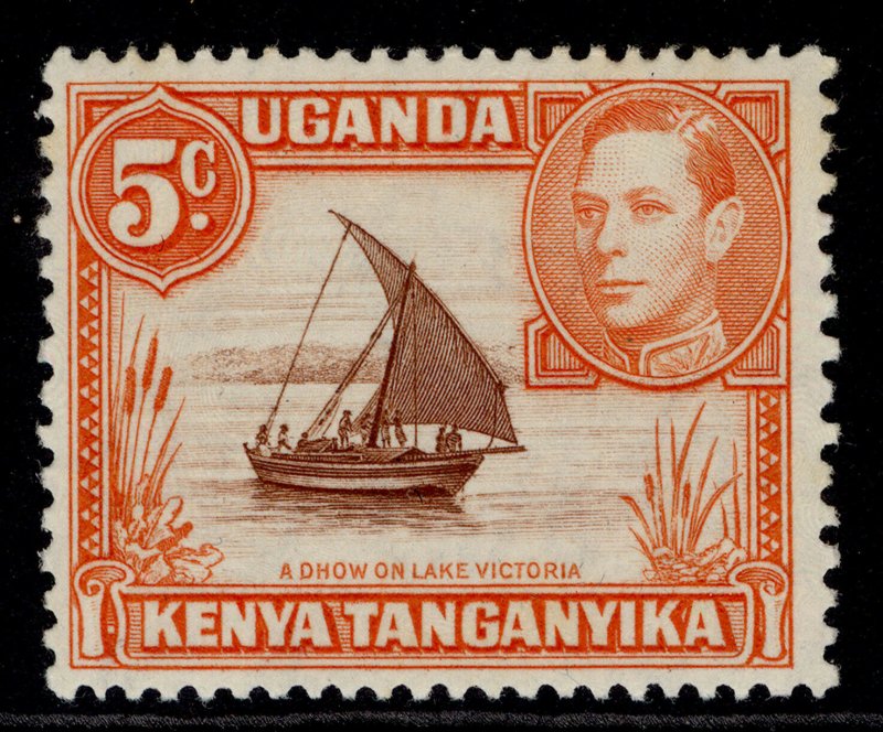 KENYA UGANDA TANGANYIKA GVI SG133, 5c reddish brown & orange, M MINT.