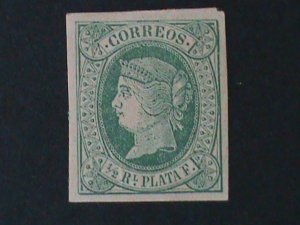​CUBA-1864- SC#18-QUEEN ISABELLA II- IMPERF MLH VF-160-YEARS OLD RARE-LAST ONE