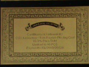 ​UNITED KINDOM-QUEEN ELIZABTH II 24 KARAT GOLD REPLICA $100 -VF WITH CERTIFICATE