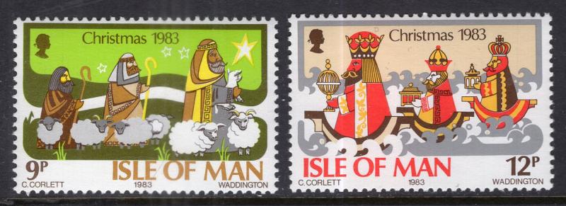 Isle of Man 252-253 Christmas MNH VF