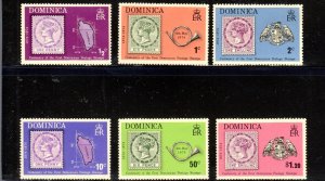 DOMINICA #389-394 1974 POSTAGE STAMP CENTENARY MINT VF NH O.G