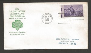 1954 Girl Scouts Washington DC Smithsonian L.I. Stamp Club exhibition