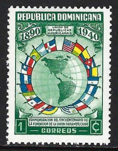 Dominican Republic 351 MOG MAP FLAGS H792-3