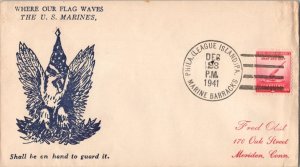 United States Marine Corps 2c Defense 1941 Phila. (League Island) Pa., Marine...