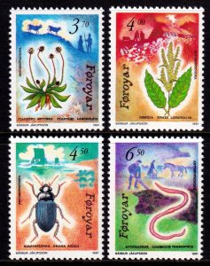 Faroe Islands 1991 Flora & Fauna Complete Mint MNH Set SC 216-219