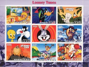 Looney Tunes Animations-Cartoons Sheetlet (9) Perforated MNH 2003