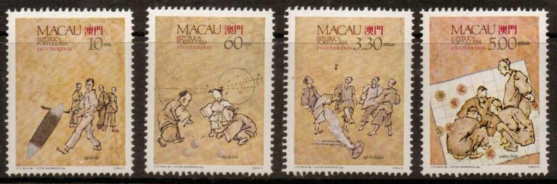 MACAU SG698/701 1989 TRADITIONAL GAMES MNH 