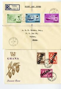 Ghana Stamps Stationery Early Rare Overprints Independence Issues