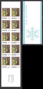 Norway Sc# 900a MNH Complete Booklet 1986 2.10k Christmas