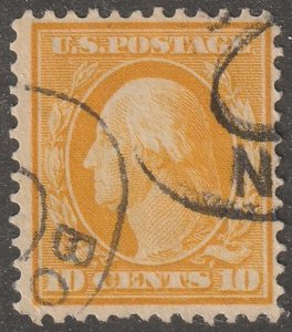 USA,  stamp,  Scott#381, used, hinged, perf 12.0,